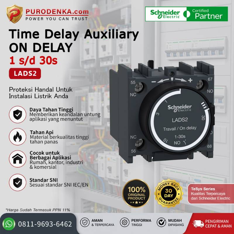 SCHNEIDER Time Delay Auxiliary OFF DELAY LADS2