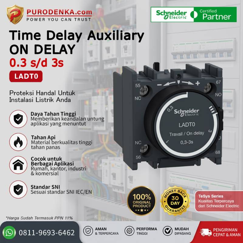 SCHNEIDER Time Delay Auxiliary OFF DELAY LADT0