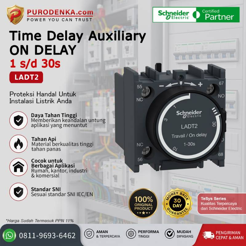 SCHNEIDER Time Delay Auxiliary OFF DELAY LADT2