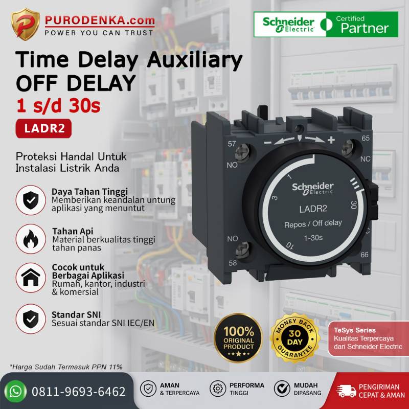 SCHNEIDER Time Delay Auxiliary OFF DELAY LADR2