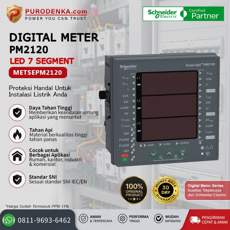 SCHNEIDER Digital Power Meter PM2120 METSEPM2120