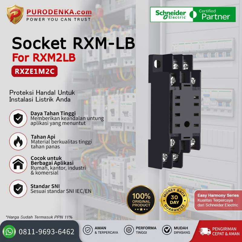 SCHNEIDER Socket RXM-LB For RXM2LB RXZE1M2C