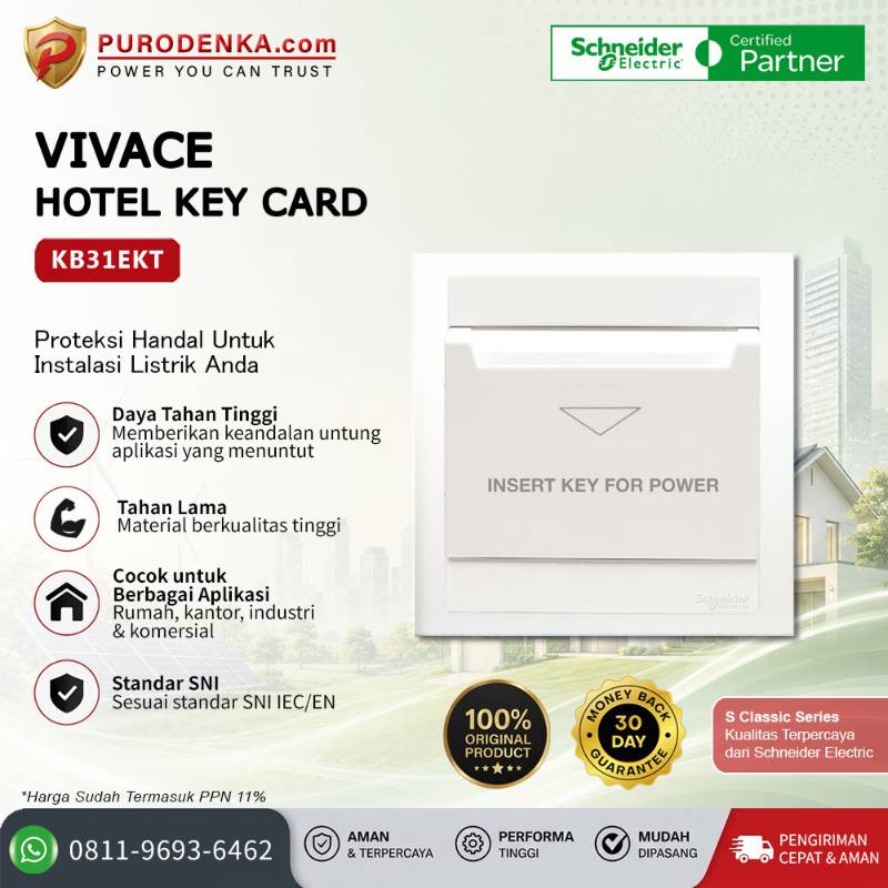 SCHNEIDER Vivace Hotel Key Card KB31EKT