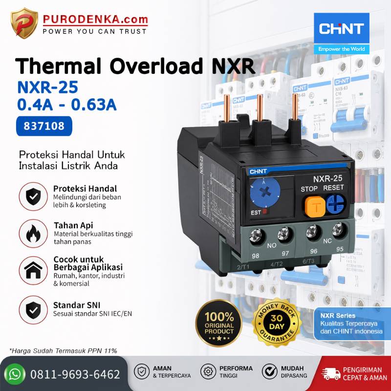 CHINT Thermal Overload NXR-25 0.4-0.63A 837108