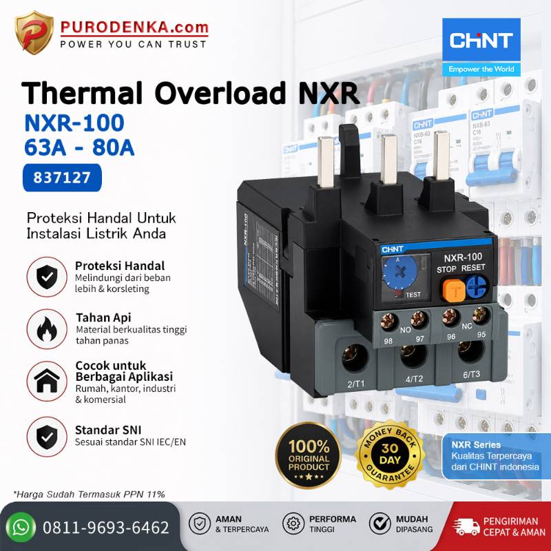 CHINT Thermal Overload NXR-100 63-80A 837127