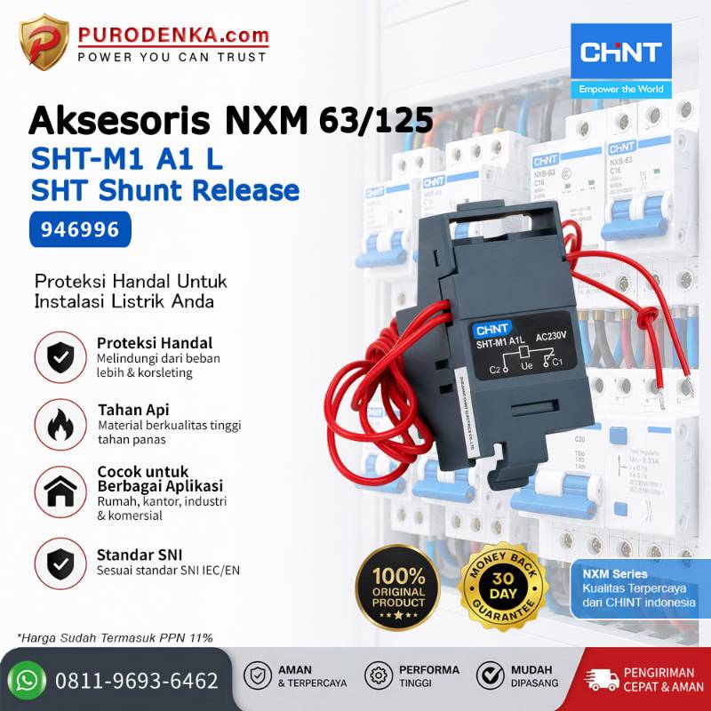 CHINT Aksesoris NXM 63/125 SHT-M1 A1 L SHT Shunt Release 946996