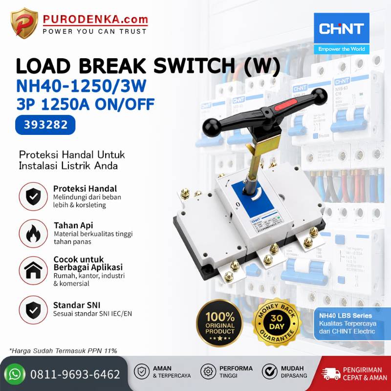 CHINT LBS NH40-1250/3 3P 1250A ON/OFF 393269