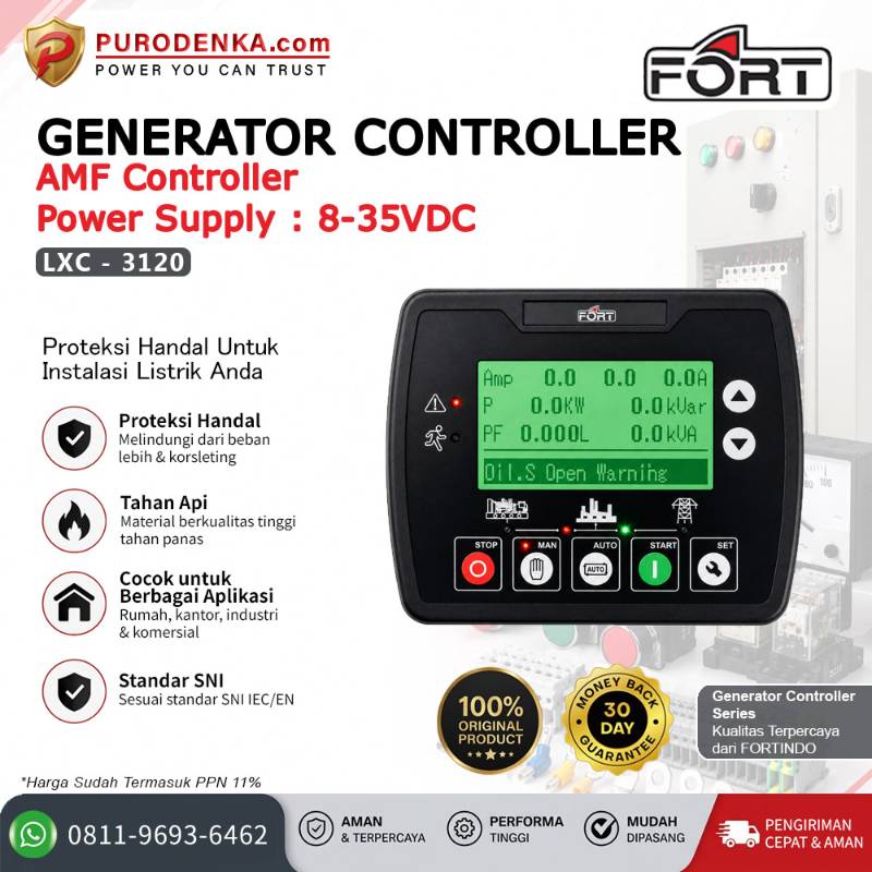 FORT Generator Controller AMF Controller Power Supply 8-35VDC LXC-3120