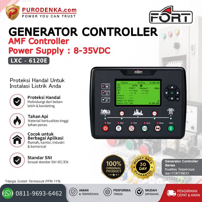 FORT Generator Controller AMF Controller Power Supply 8-35VDC LXC-6120E