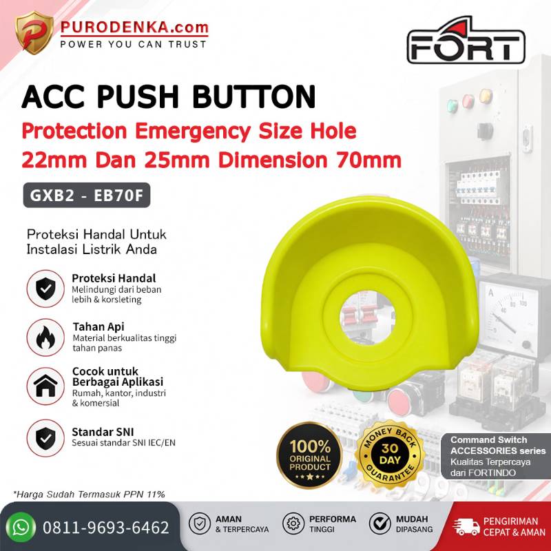 FORT Protection Emergency (Accessories For Push Button) Dimension 70mm GXB2-EB70F