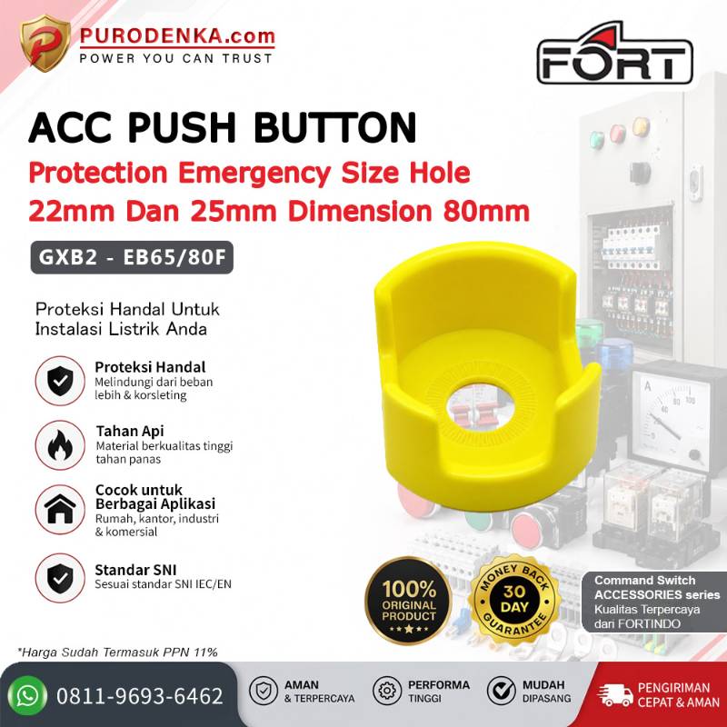 FORT Protection Emergency (Accessories For Push Button) Dimension 80mm GXB2-EB65/80F