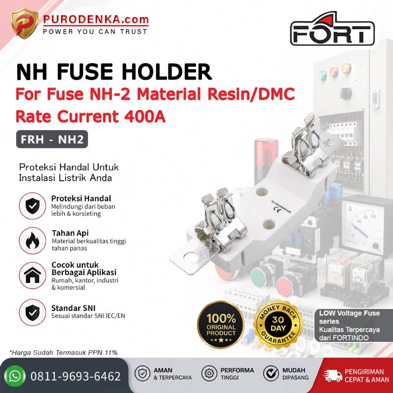 FORT NH Fuse Holder For NH-2 Resin/DMC 400A FRH-NH2