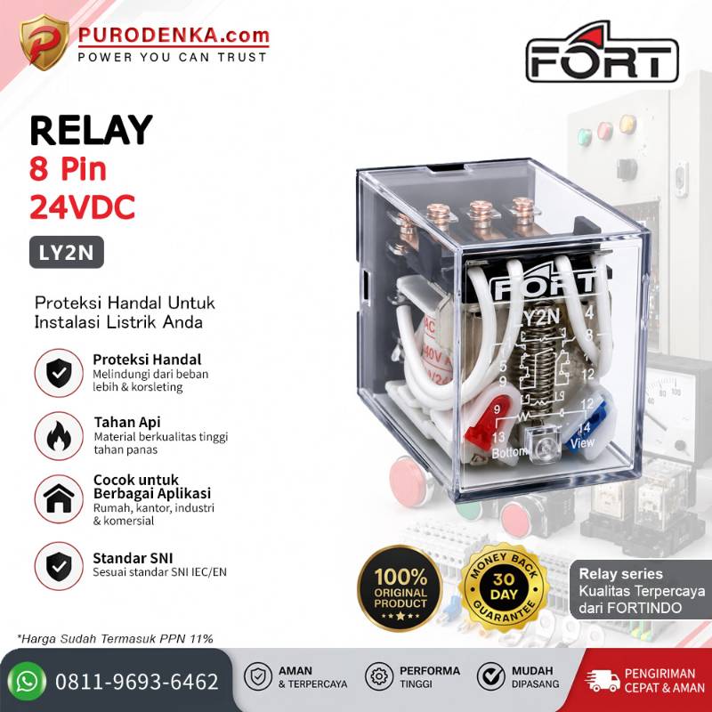 FORT Relay LY2N 8 Pin 24VDC