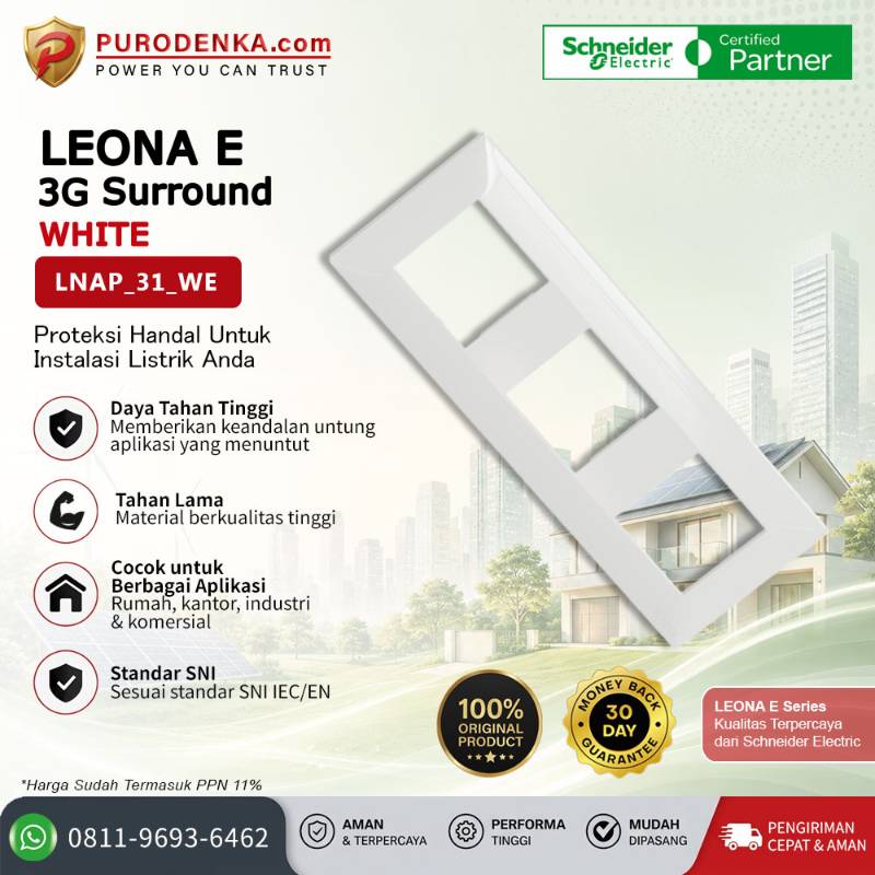 SCHNEIDER Leona E Accessories 3 Gang Surround LNAP_31_WE