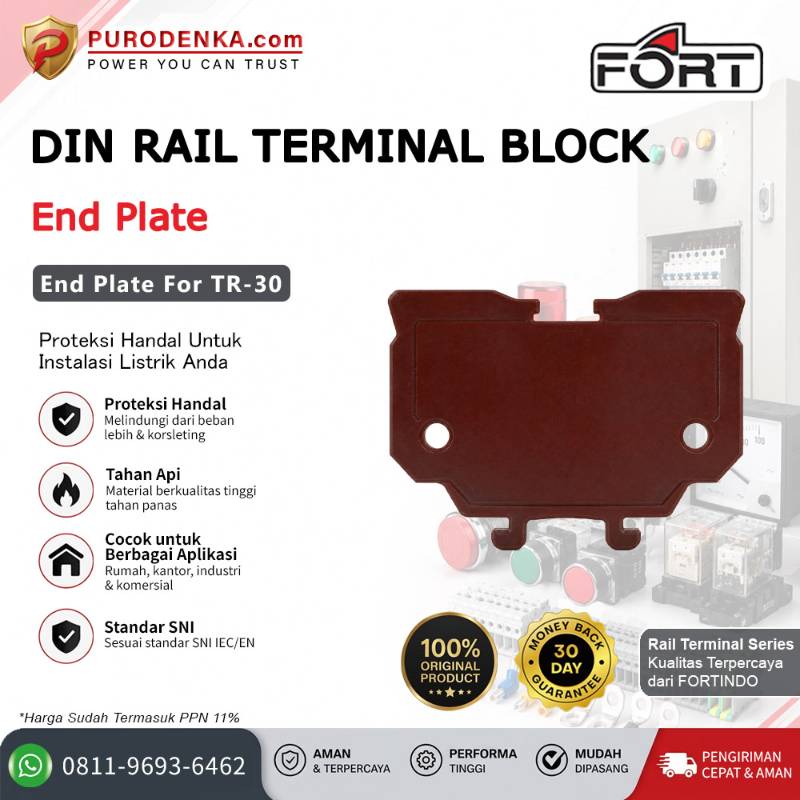FORT End Plate Model Kasuga (Coklat) for TR-30