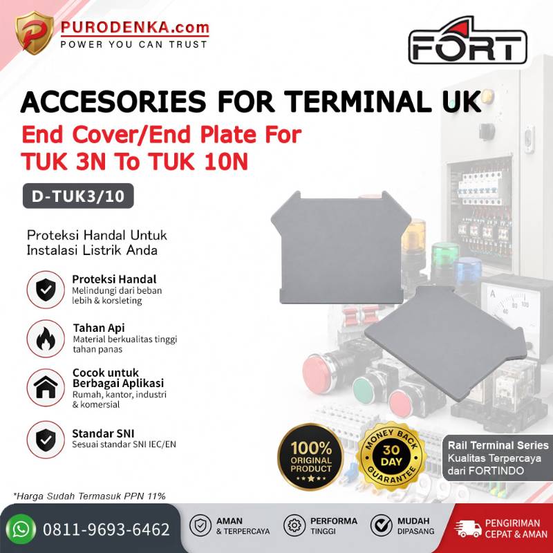FORT End Cover/End Plate for TUK 3N to TUK 10N D-TUK3/10