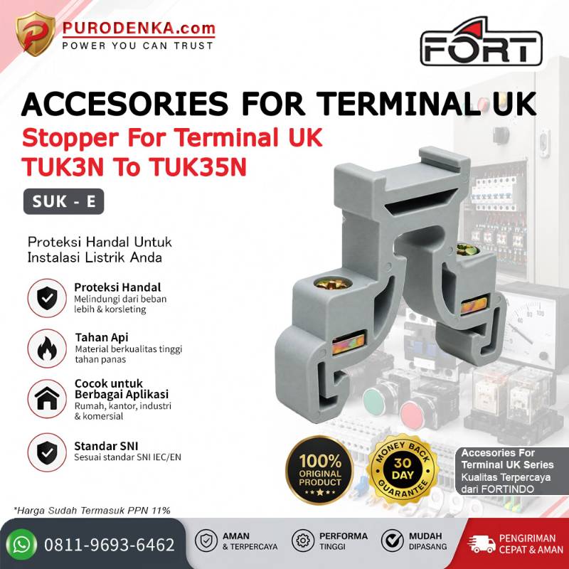 FORT Stopper for Terminal UK (TUK 3N to TUK 35N) SUK-E