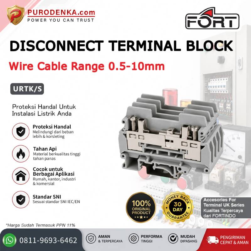 FORT Disconnect Terminal Block 0.5-10mm URTK/S