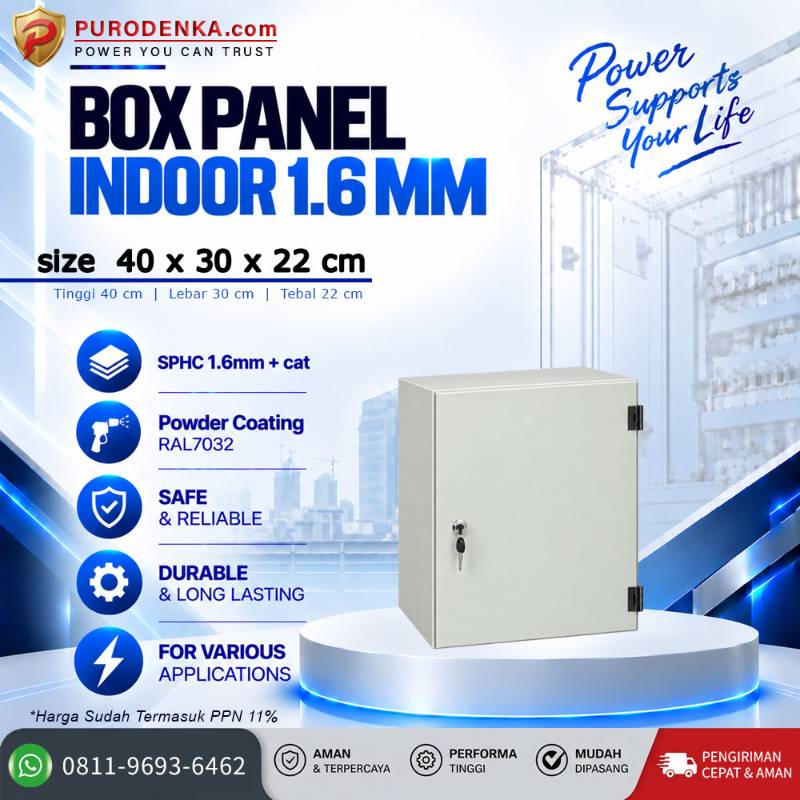 Box Panel Standar Indoor 1.6 mm 40x30x22 cm