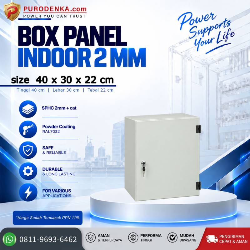 Box Panel Standar Indoor 2 mm 40x30x22 cm