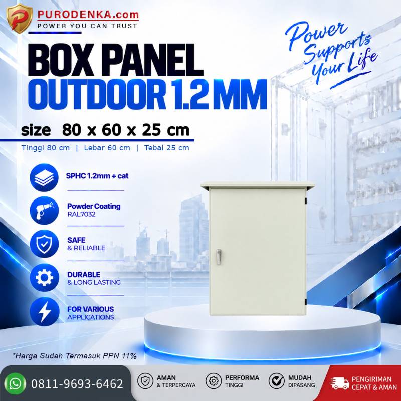 Box Panel Standar Outdoor 1.2 mm 80x60x25 cm