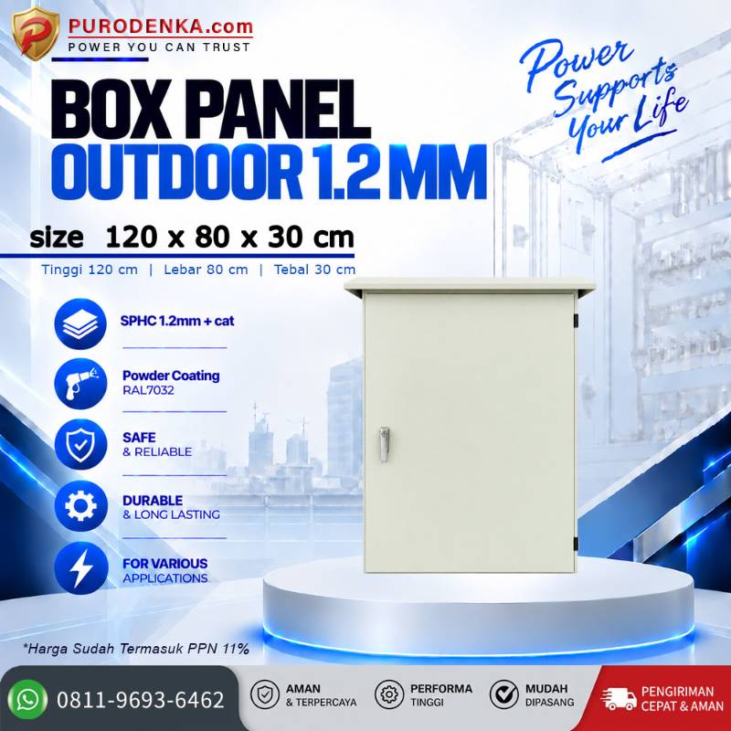 Box Panel Standar Outdoor 1.2 mm 120x80x30 cm