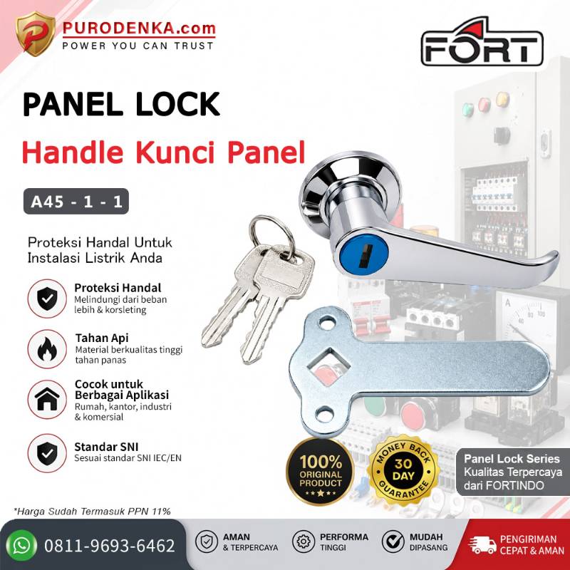 FORT Panel Lock Handle White A45-1-1