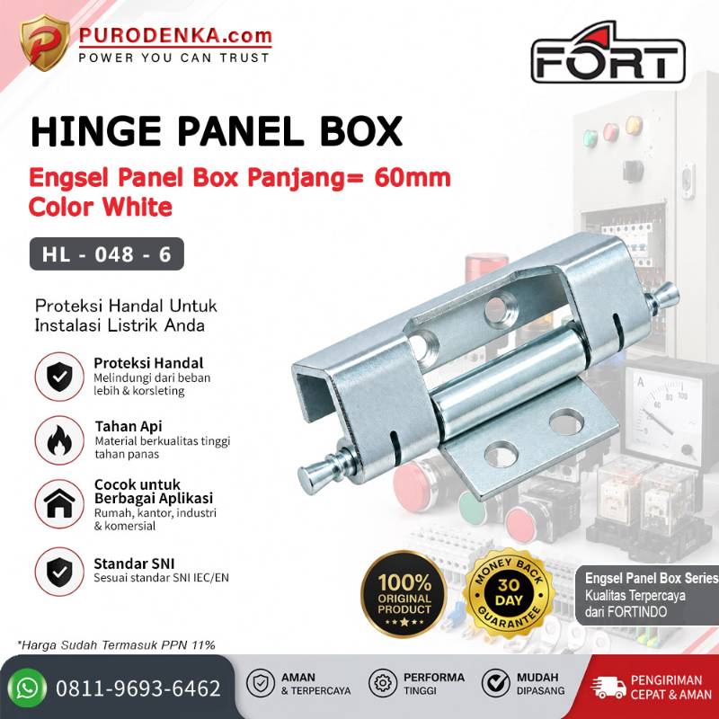 FORT Engsel Panel Box 60 mm White HL-048-6