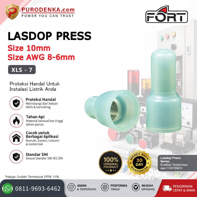 FORT Lasdop Press 10 mm AWG 8-6 mm XLS-7