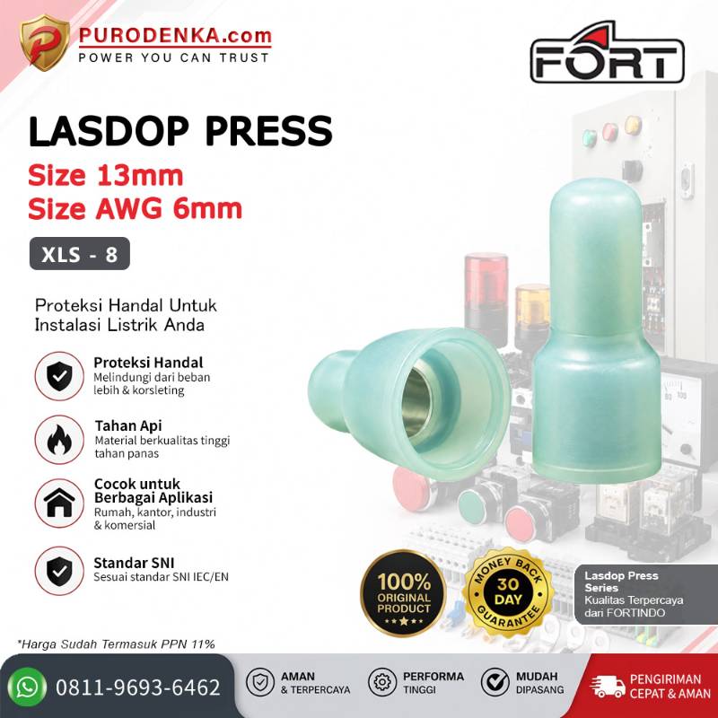 FORT Lasdop Press 13 mm AWG 6 mm XLS-8