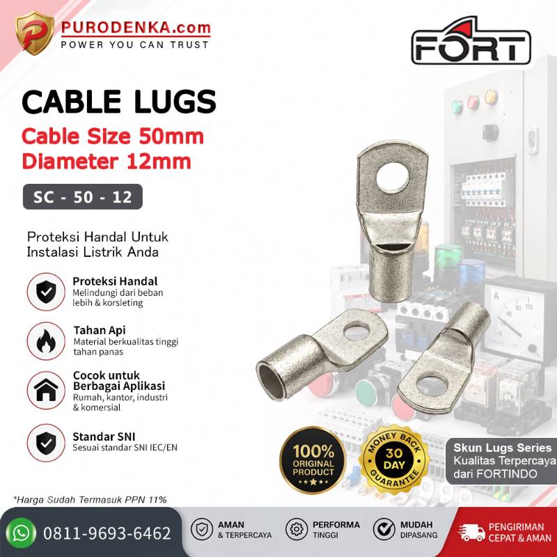 FORT Cable Lugs Skun SC 50-12 mm SC-50