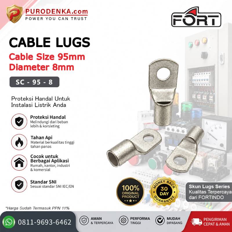 FORT Cable Lugs Skun SC 95-8 mm SC-95