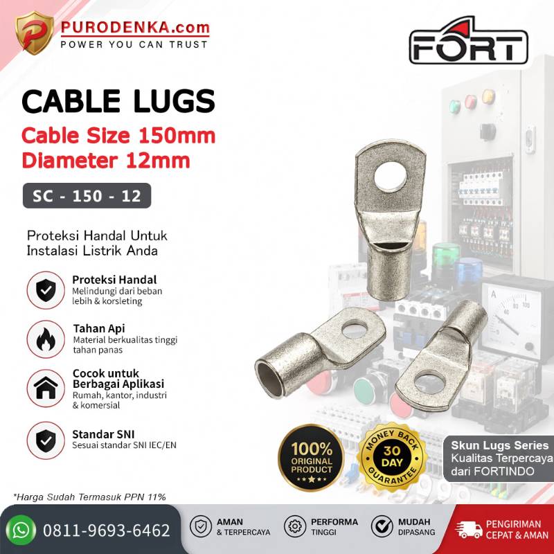 FORT Cable Lugs Skun SC 150-12 mm SC-150