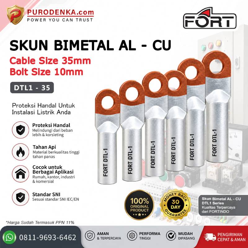 FORT Skun Bimetal AL-CU 35-10 mm DTL1-35