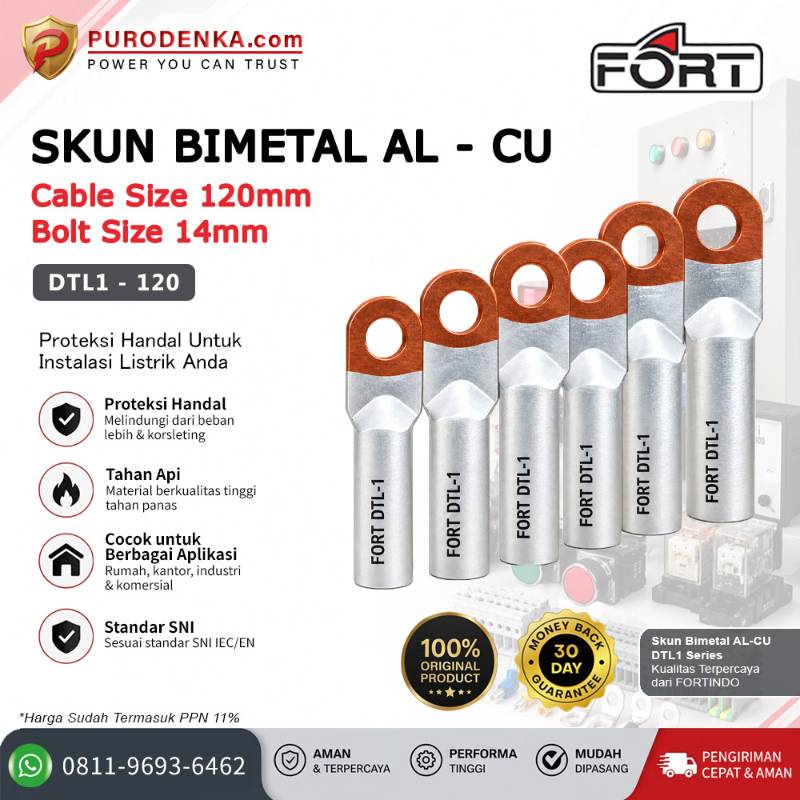 FORT Skun Bimetal AL-CU 120-14 mm DTL-1-120