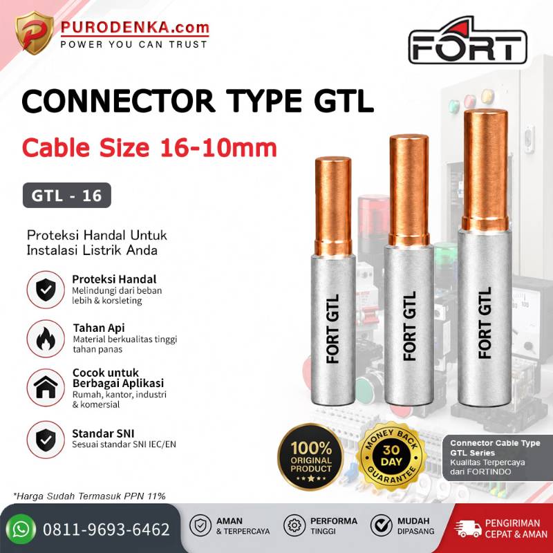 FORT Cable Connector / Verbending AL-CU Type GTL 16-10 mm GTL-16