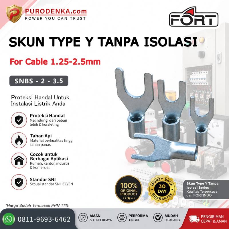 FORT Skun Type Y Non Insulated 1.25-2.5 mm SNBS-2-3.5