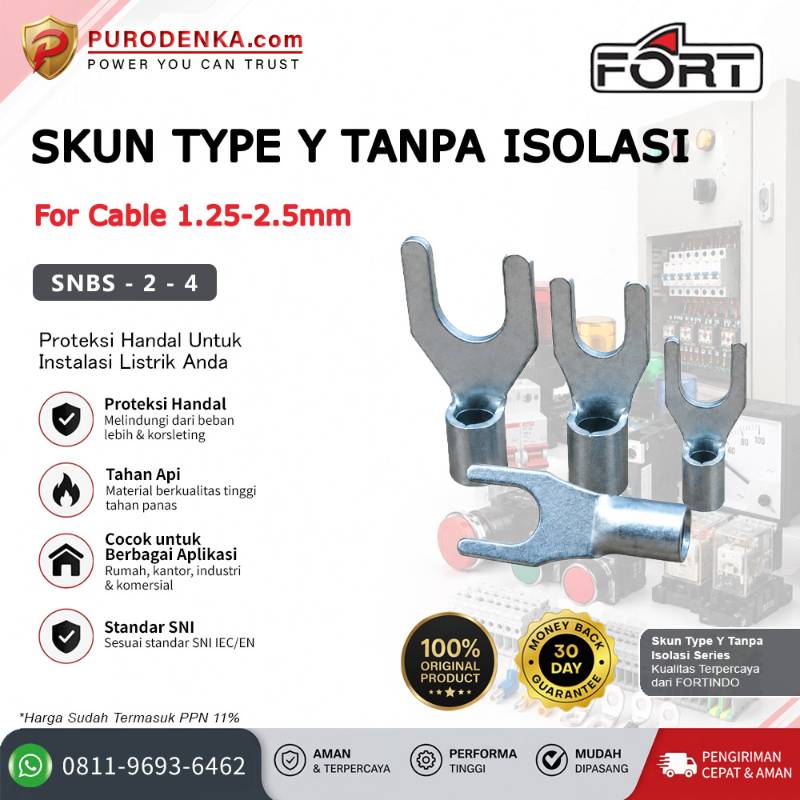 FORT Skun Type Y Non Insulated 1.25-2.5 mm SNBS-2-4