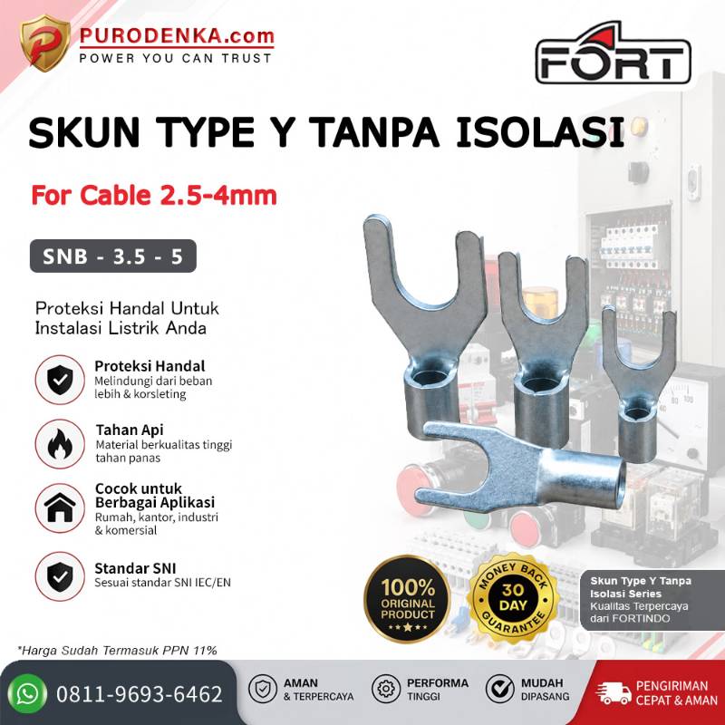 FORT Skun Type Y Non Insulated 2.5-4 mm SNB-3.5-5