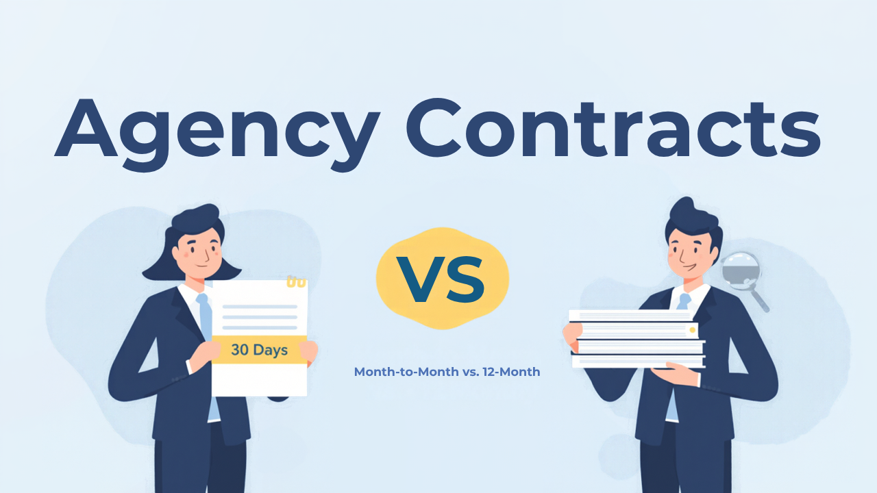 Marketing Agency Contracts for Supplement Brands: Month-to-Month vs. 12-Month Retainers (And How to Exit Safely)