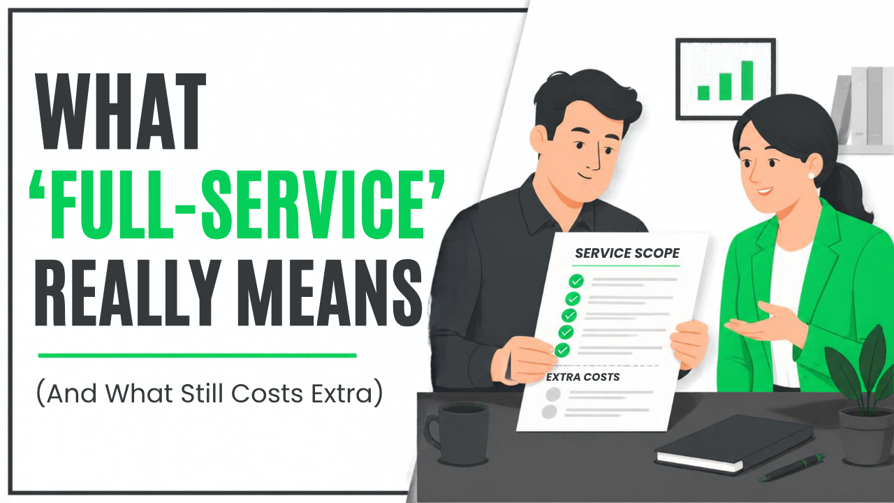 What 'Full-Service' Really Means for a Supplement Brand's Ad Agency (And What Still Costs Extra)