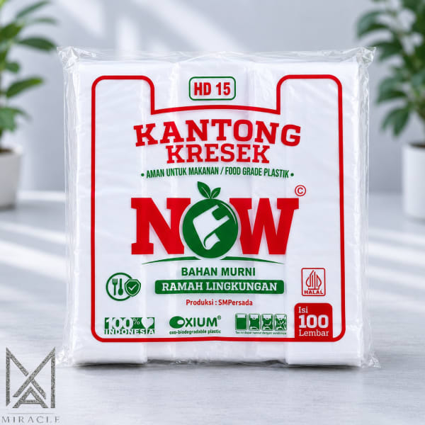 Kantong Kresek HD 15 NOW Isi 100 lembar