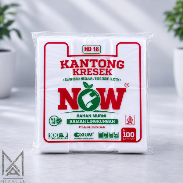 Kantong Kresek HD 18 NOW Isi 100 lembar