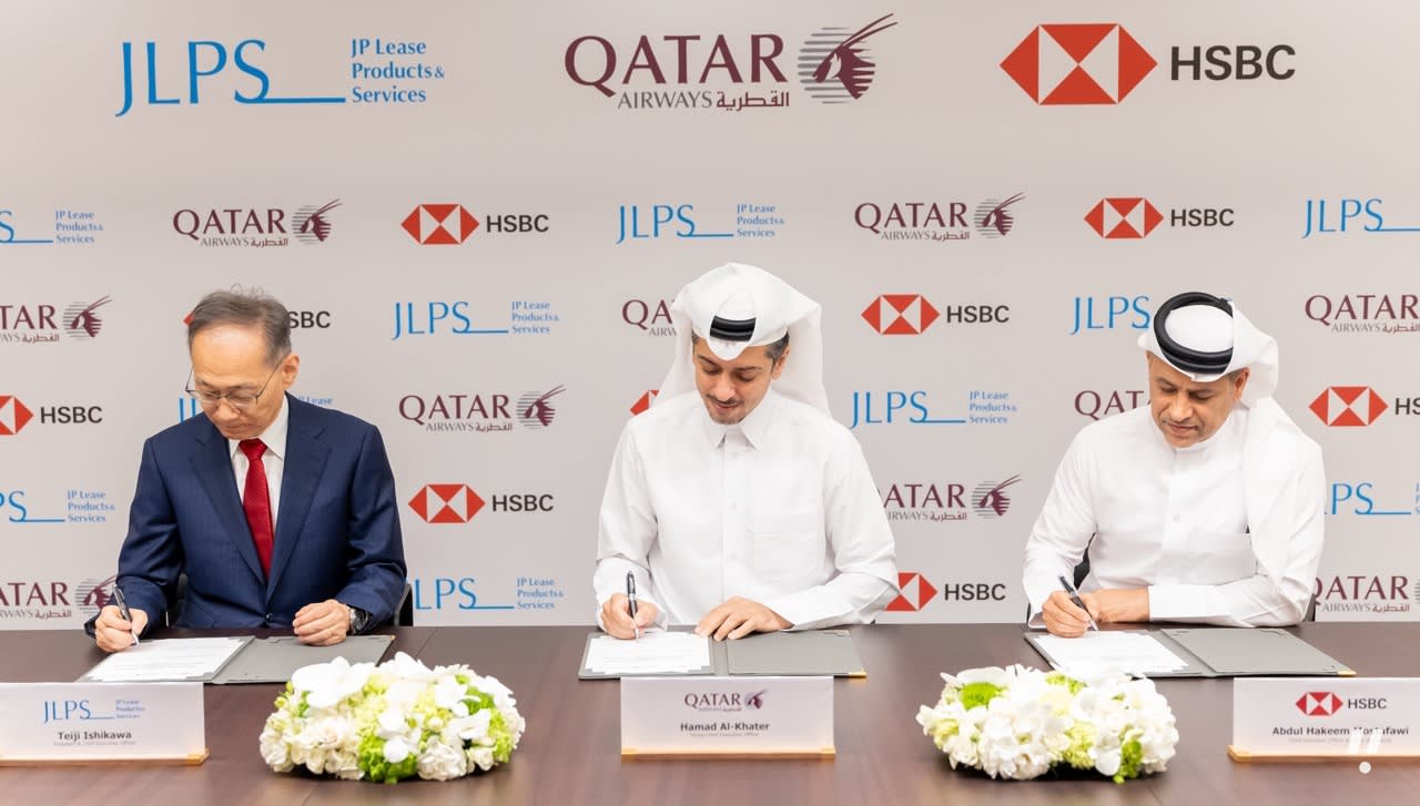 Qatar Airways Group Signs First Japanese Aircraft Lease With HSBC, JLPS