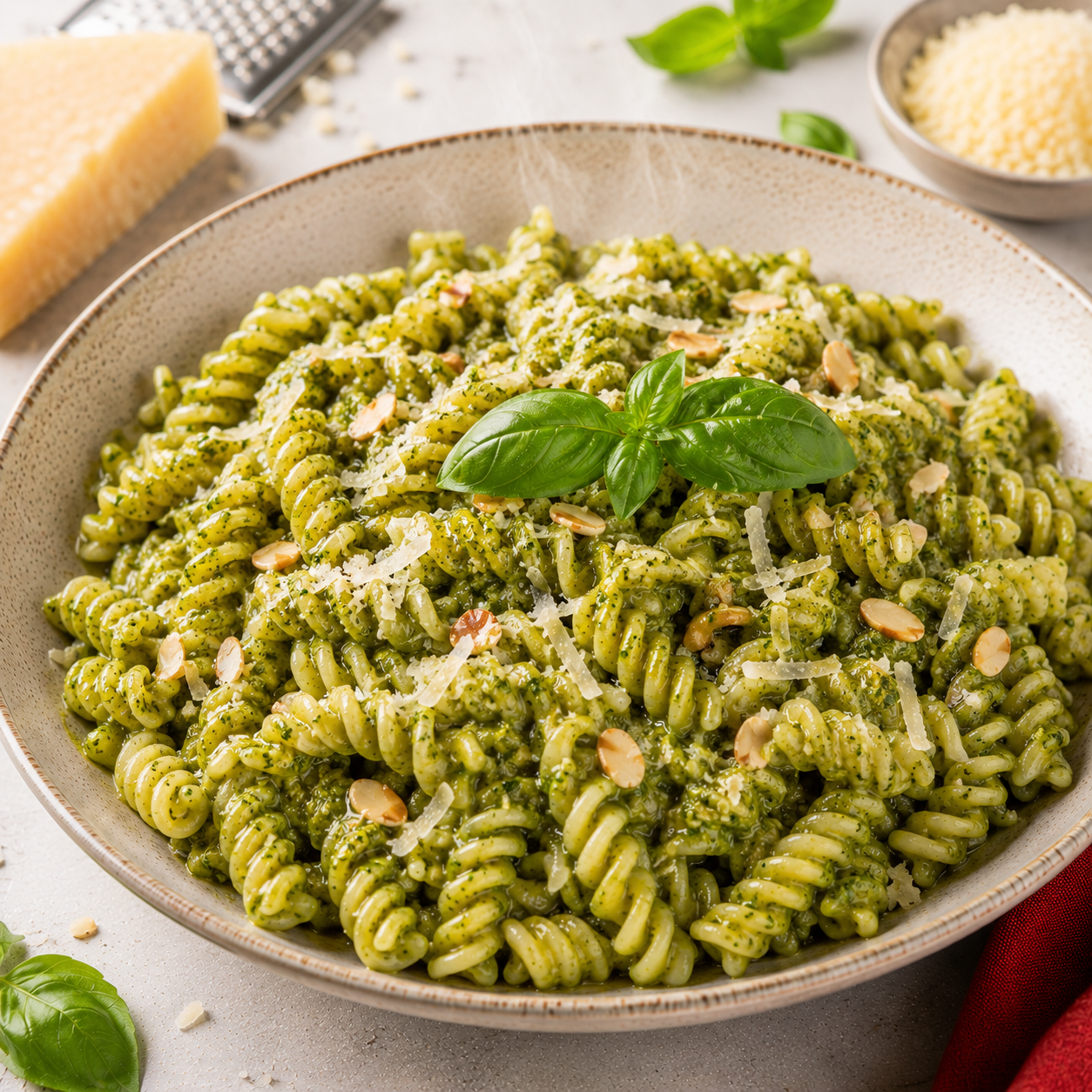 Pasta Pesto — Fusilli