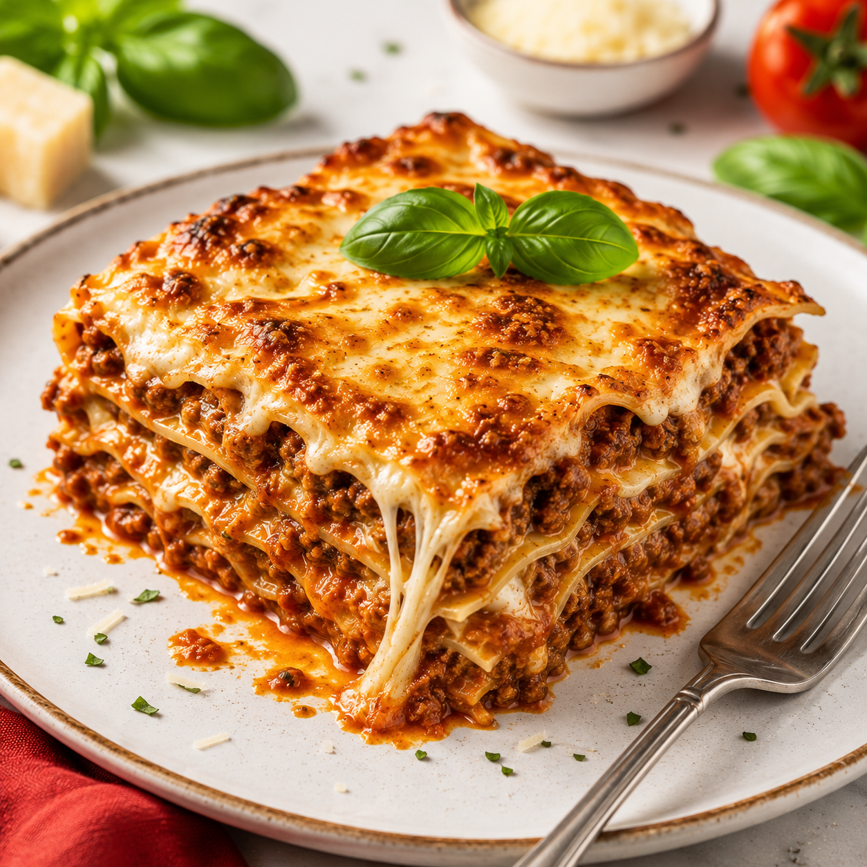 Foto · Lasagna Boloñesa