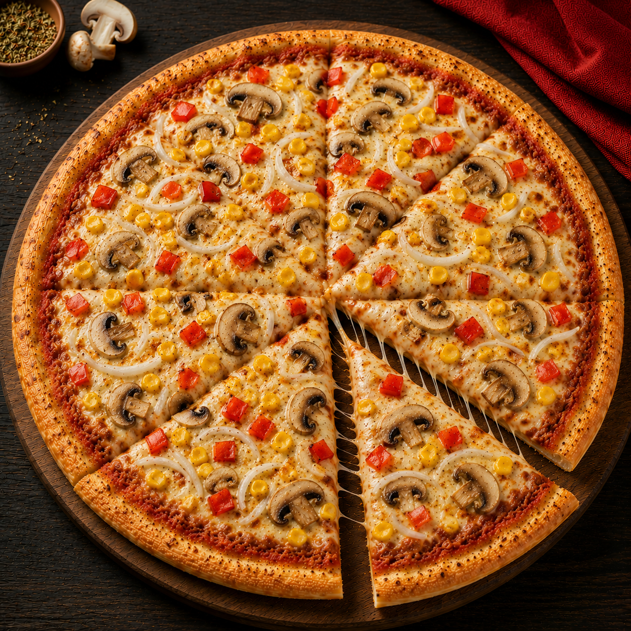 Pizza Mediana Vegetariana
