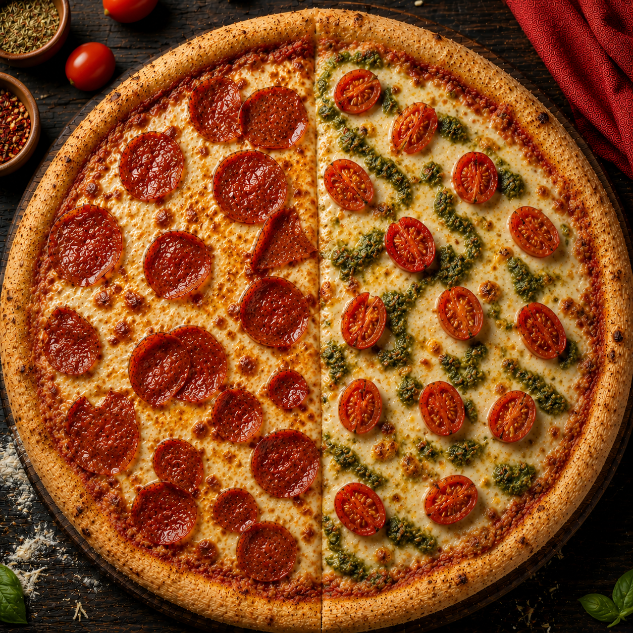 Pizza Pepperoni y Margarita Sweet