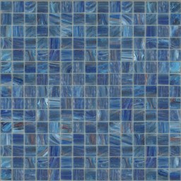 Mosaïque "Mosaïque en verre" Bleu 2 x 2 cm