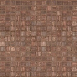 Mosaïque "Mosaïque en verre" Brun doré 2 x 2 cm